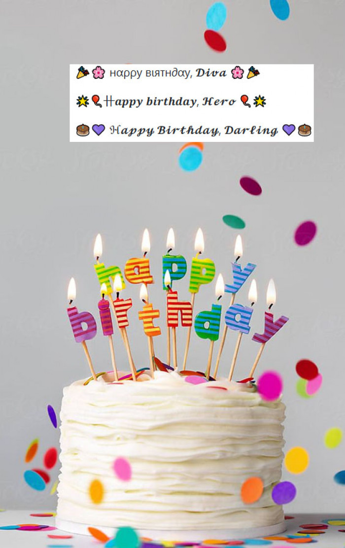 Happy Birthday Font Style For Instagram