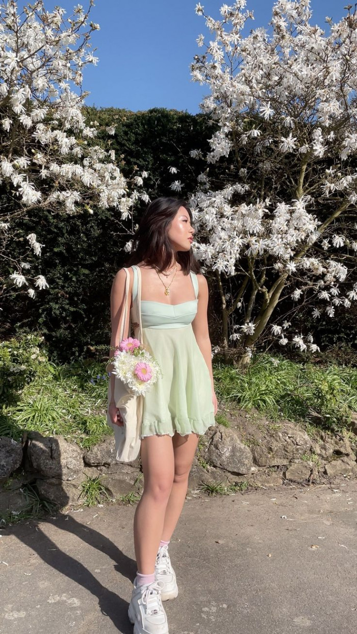 Light Green Mini Dress