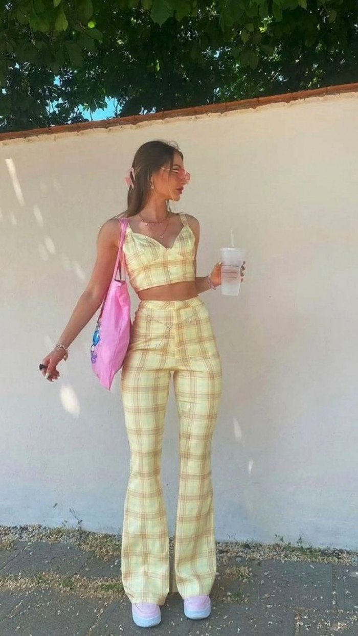 Yellow Plaid Co-Ord Set