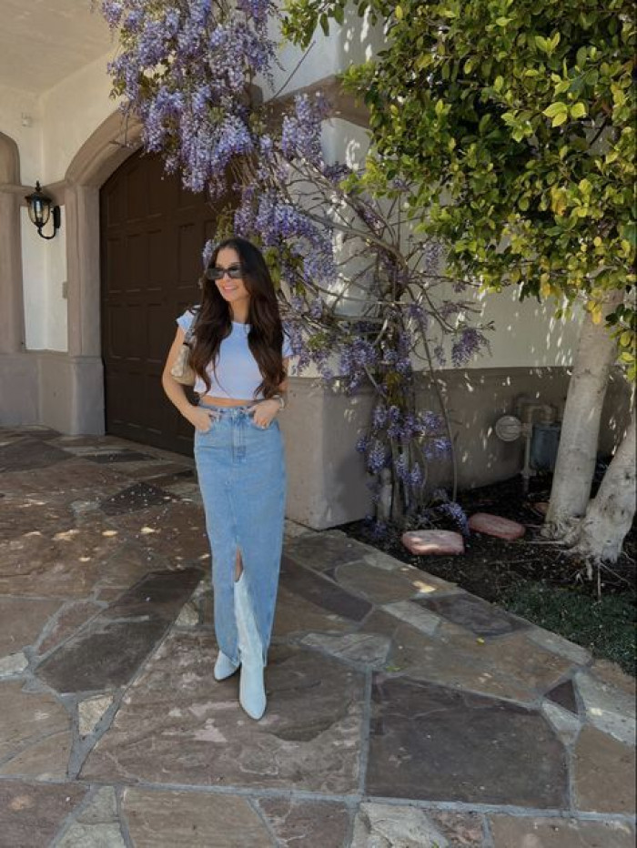 Crop Top and White Boots